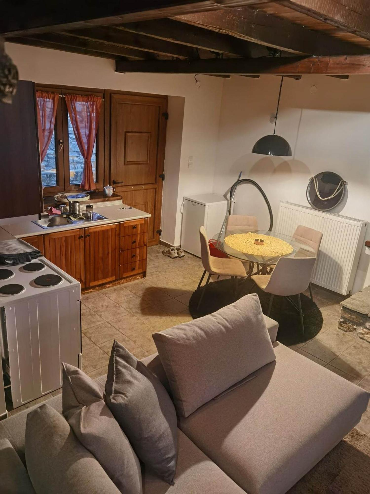 Traditional Stone Cottage In Palio Elatohori エクステリア 写真