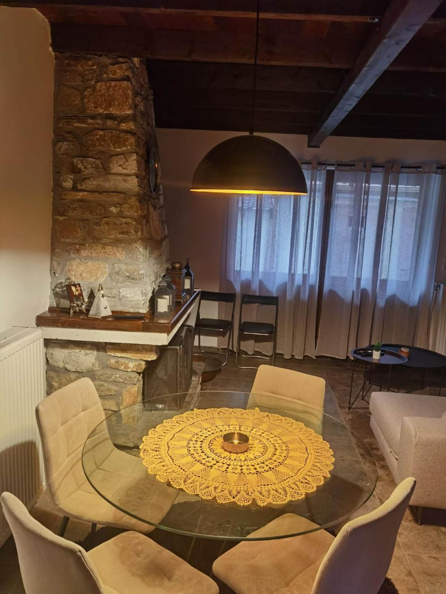 Traditional Stone Cottage In Palio Elatohori エクステリア 写真
